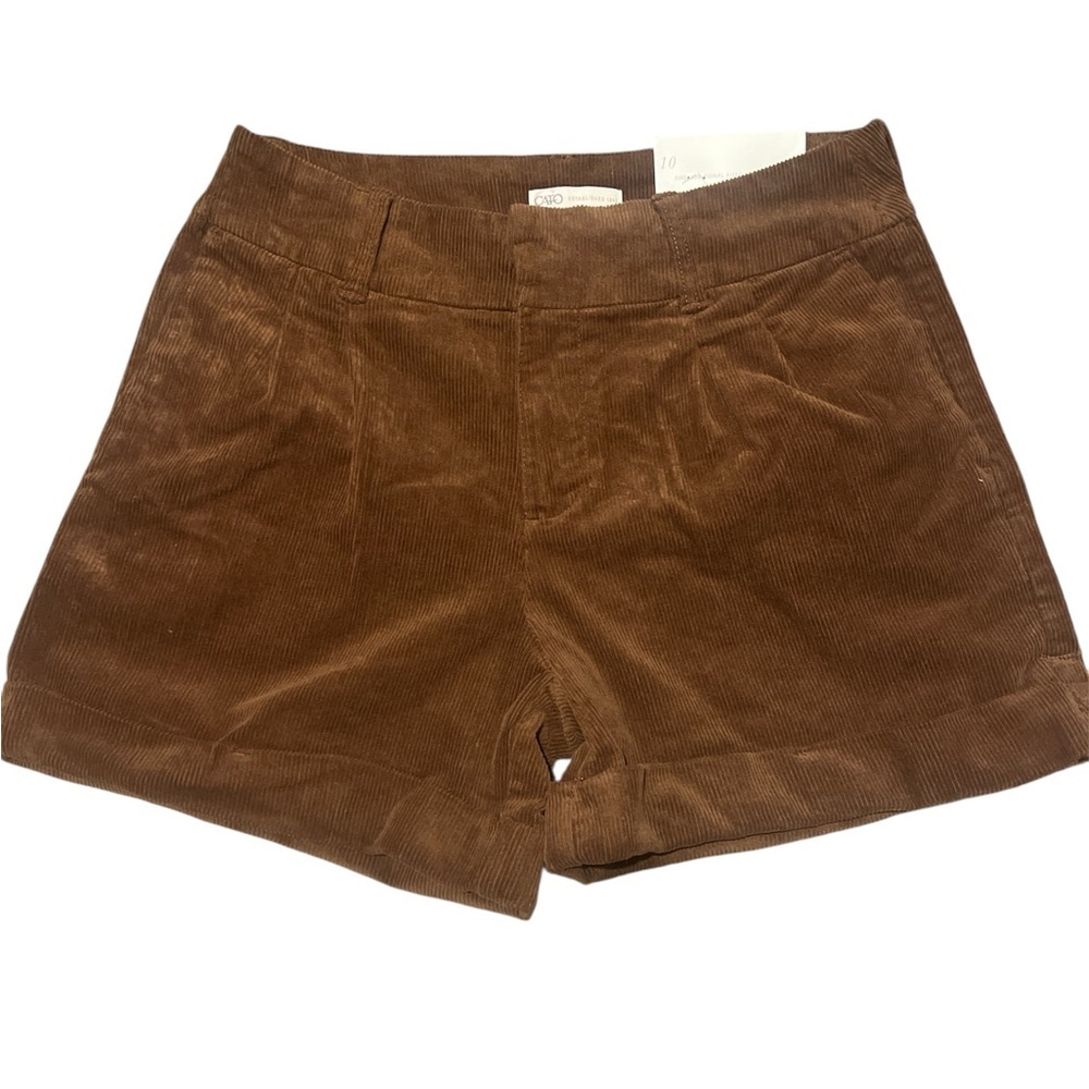 Cato High Waist Brown Corduroy Shorts